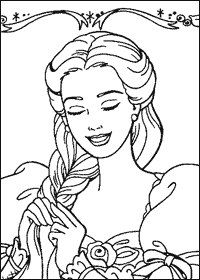 Barbie printable coloring pages