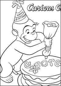 Curious George Coloring Pages on Coloring Pages And Online Coloring Games From Your Favorite Pbs
