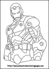 Iron  Coloring on Iron Man Coloring Pages
