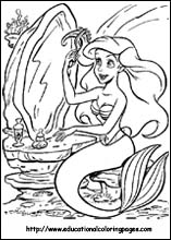  Mermaid Coloring Pages on Little Mermaid Coloring Pages Free For Kids