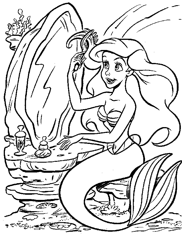 Little Mermaid printable coloring pages